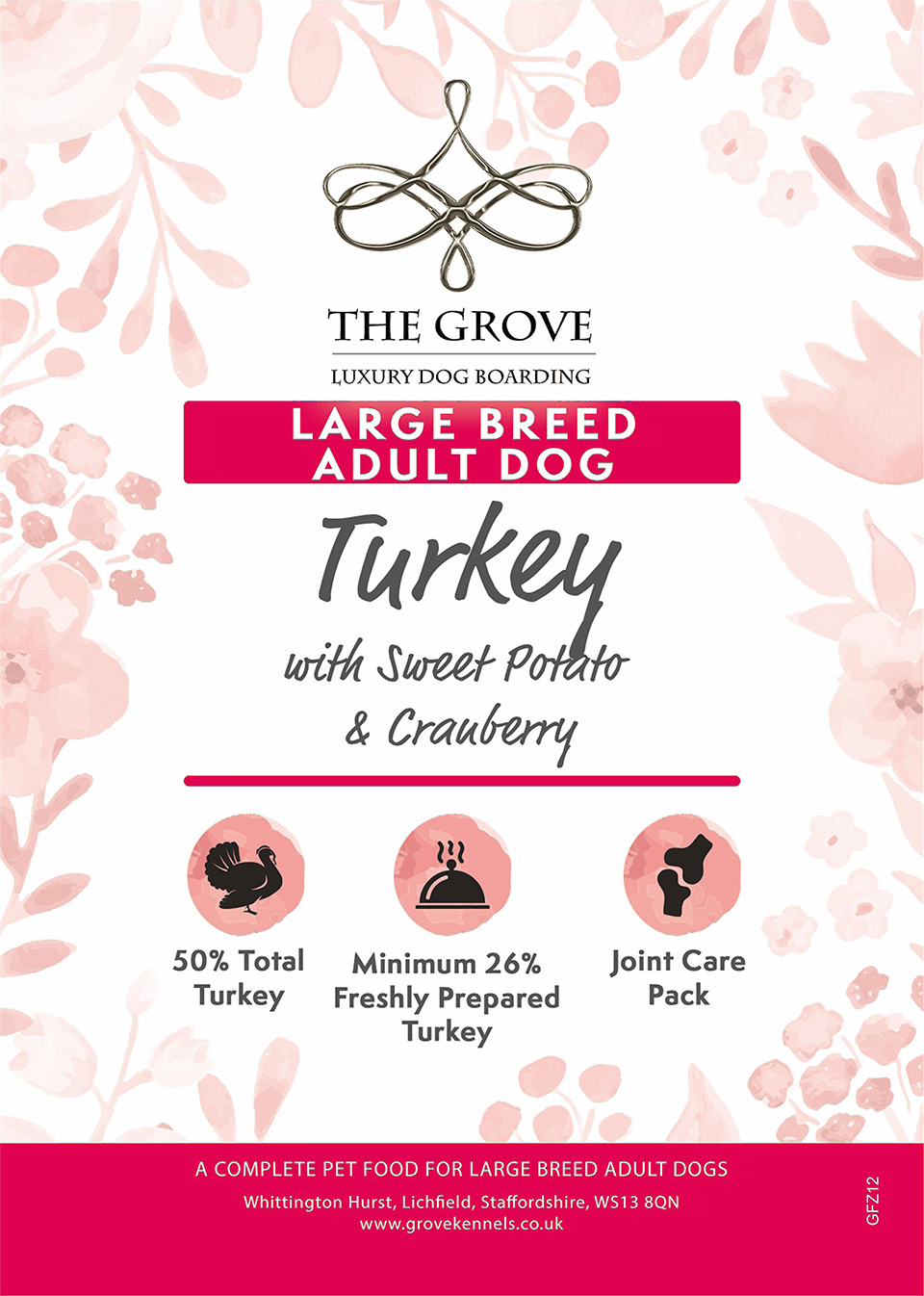 Large Breed Adult Food Label