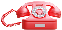 Retro red phone